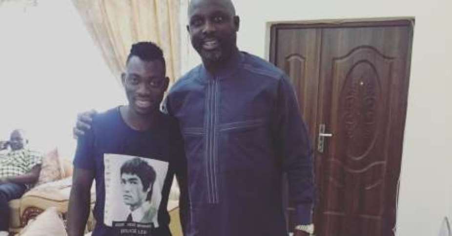 Christian Atsu and George Weah: When Black Stars player met African legend