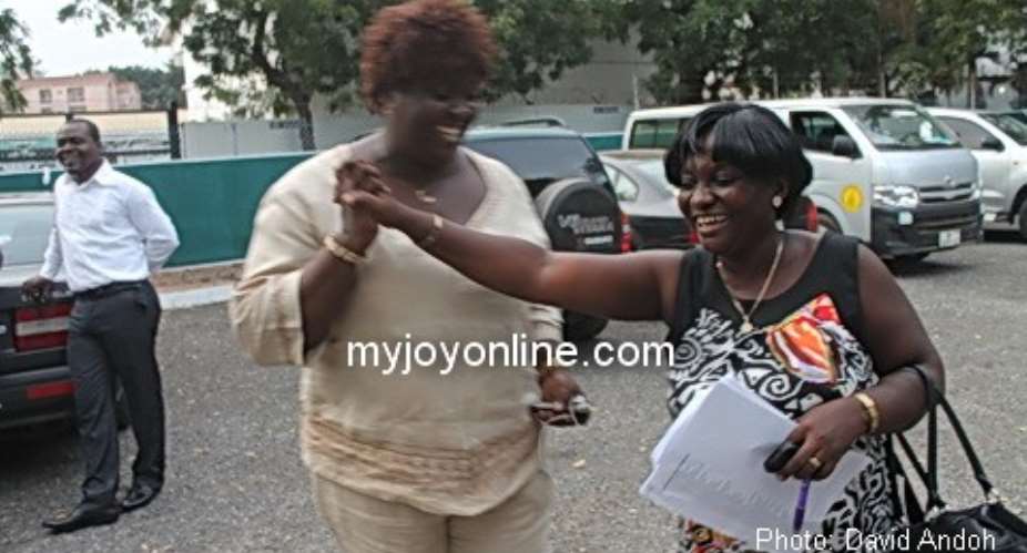 Mary Tawiah Mensah and Linda Asante-Agyei couldnt hide their joy