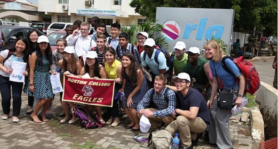 Boston College delegation tours Rlg Plant