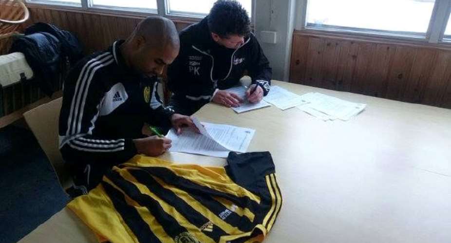 Transfer: Ghanaian striker Patrick Amoah signs for Swedish side Hiddinge IF