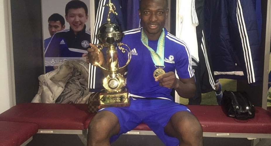 Patrick Twumasi with Kazakhstan Super Cup