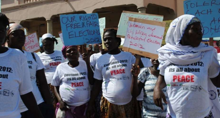 Pregnant women call for peace in Election 2012