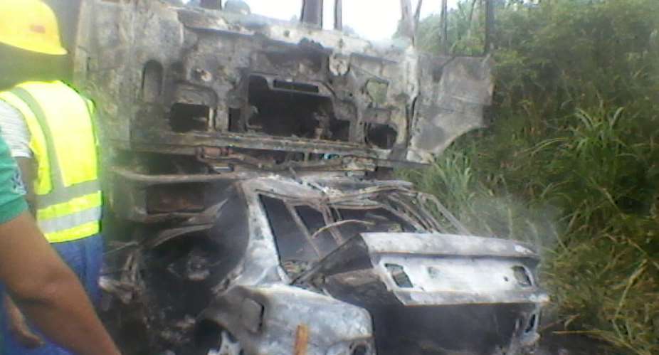 Accident Victims Burnt To Death