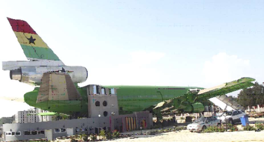 Work progresses on Ghana Airways aircraft restaurant