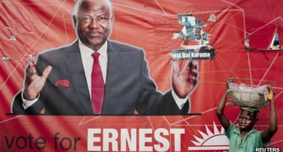 President Koroma is seeking re-election on the All Peoples Congress (APC) ticket