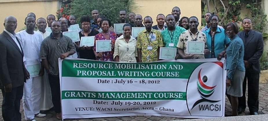 WACSI Trains Staff of Civil Society Organisations across West Africa on Resource Mobilisation, Proposal Writing, and, Grants Management