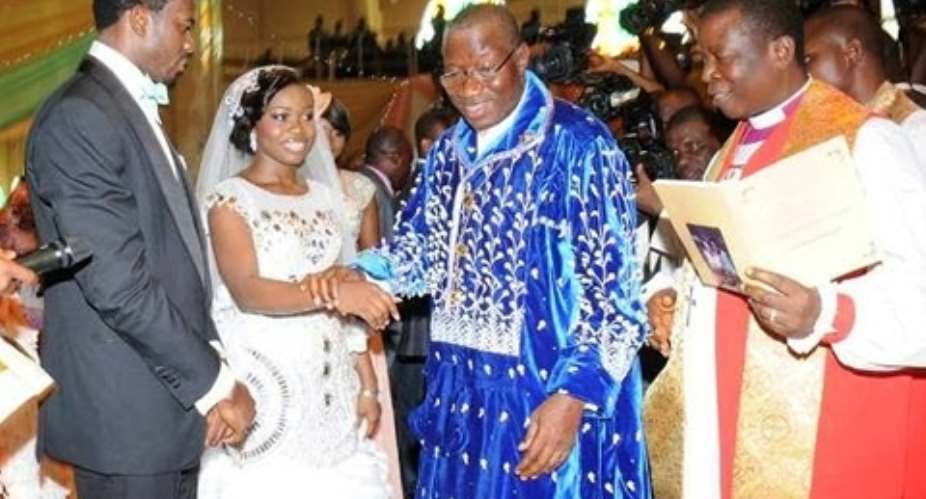 Photos: Prez Goodluck Jonathan's daughter Faith's wedding