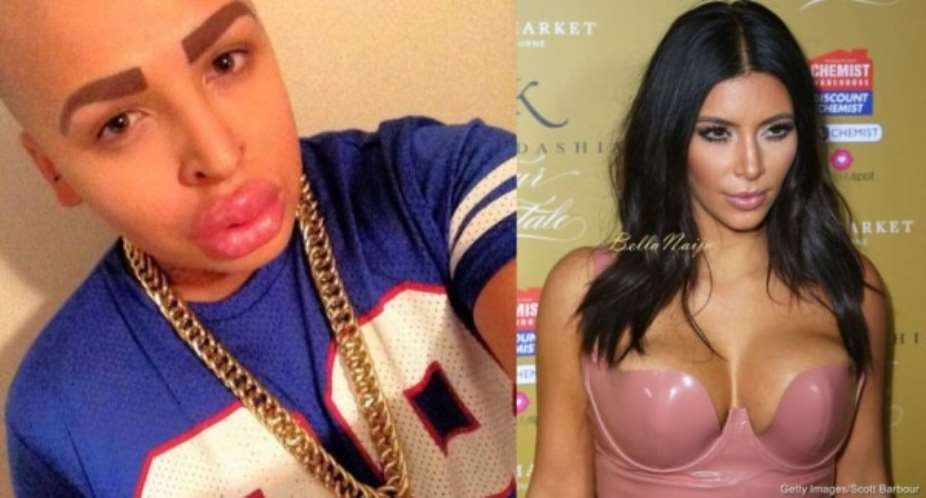 Man spends 100,000 on plastic surgery, designer clothes to look like Kim Kardashian