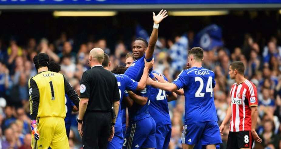 Chelsea 3-1 Sunderland: Champions lift title as Didier Drogba bows out