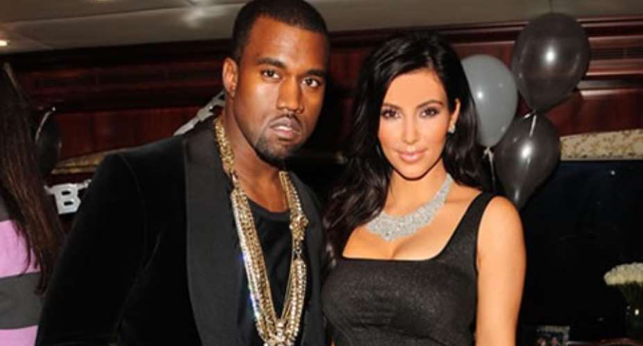 Kanye West and Kim Kardashian