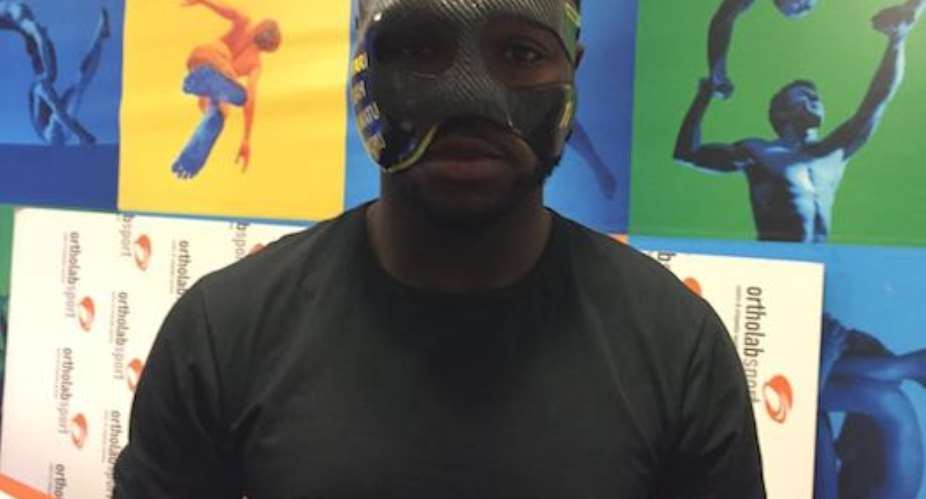 EXCLUSIVE: Milan-based Ortholabsport designs special protective mask for Muniru Sulley