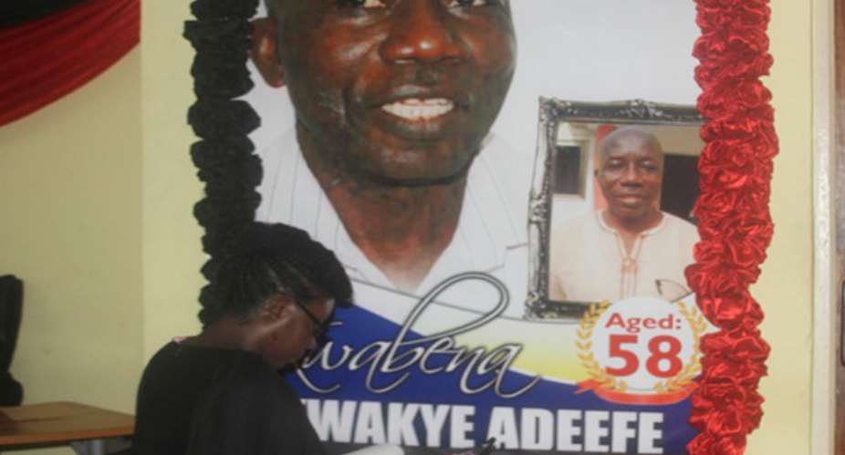 Book Of Condolence Opened For Happy FMs Kwabena Kwakye At One Week Ceremony Today