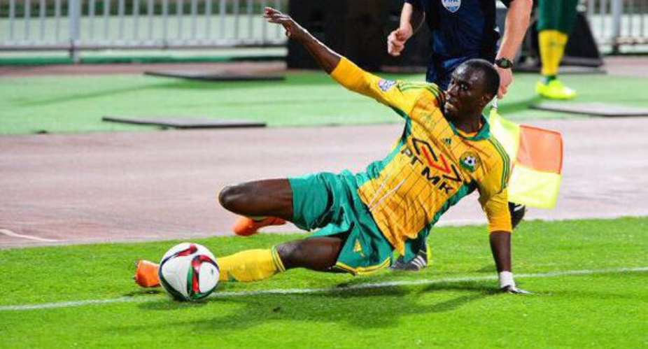 Rabiu Mohammed was sent off while in action for Kuban