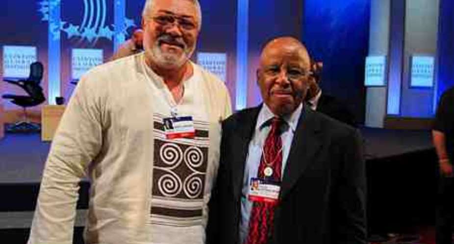 Ex-President Jerry Rawlings and Festus Mogae of Botswana