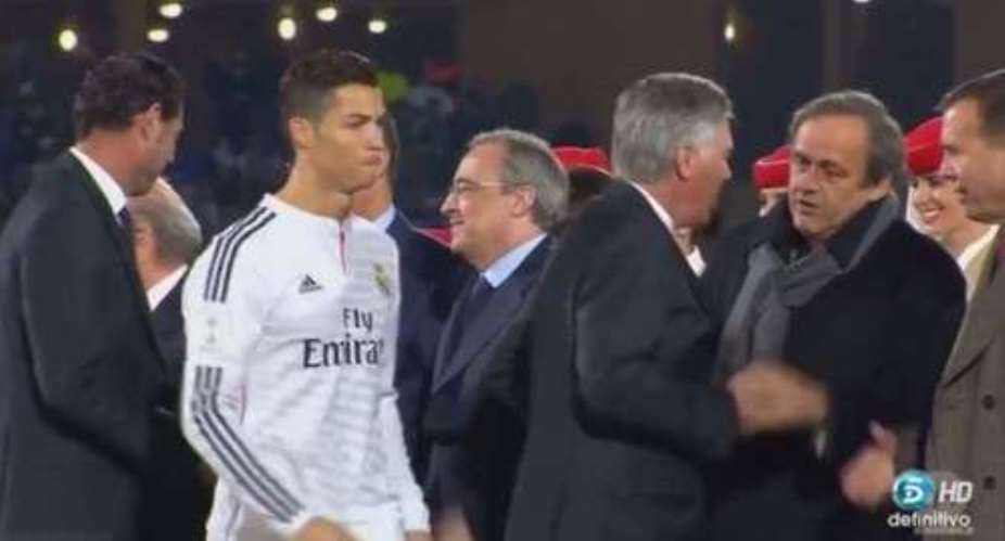 No handshake: Ronaldo snubs UEFA President Platini at World Club Cup