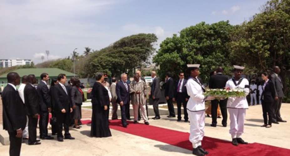 Lebanon President pays homage to Ghana' past presidents