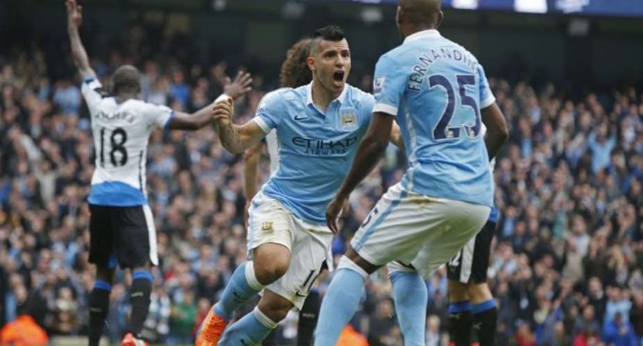 Man City's Sergio Aguero nets five goals to match Premier League record