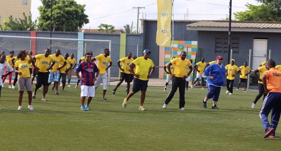 MTN Ghana marks 2015 May Day with sports at Lizzy Sports Complex