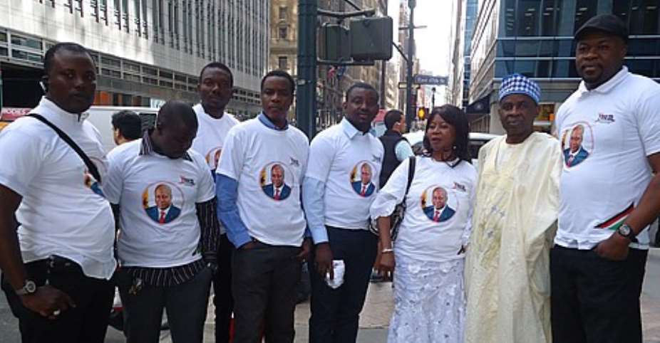 Some of the members of YFM-USA after the inauguration of the group