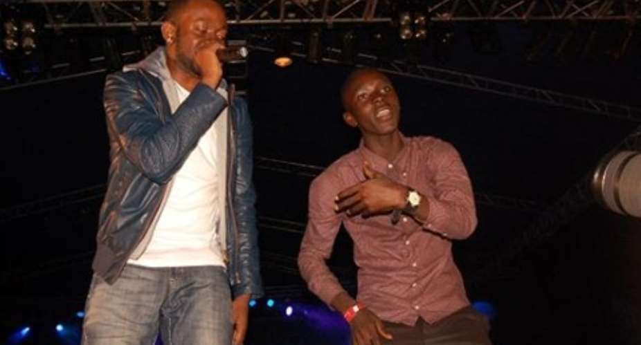 J Martins and Musa Isa on stage