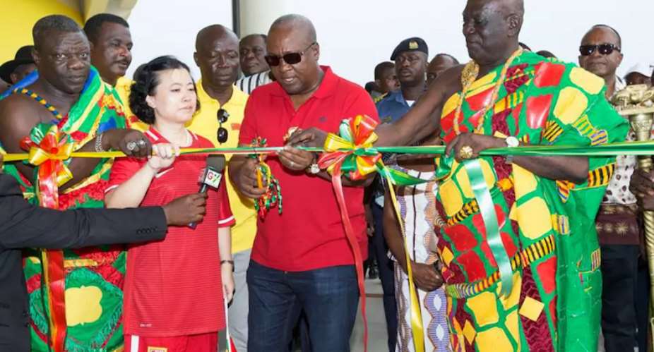 Ghana president John Mahama commissions new Cape Coast stadium