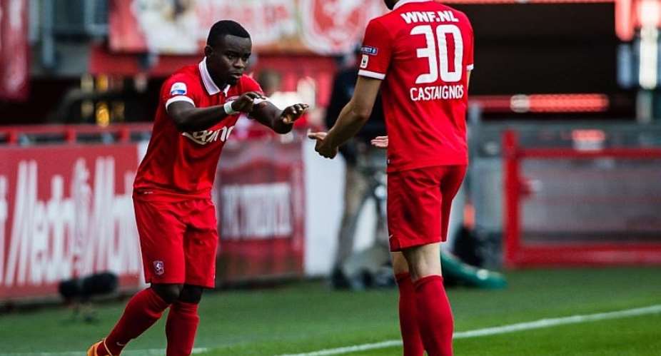Shadrach Eghan came off the bench to play for Twente