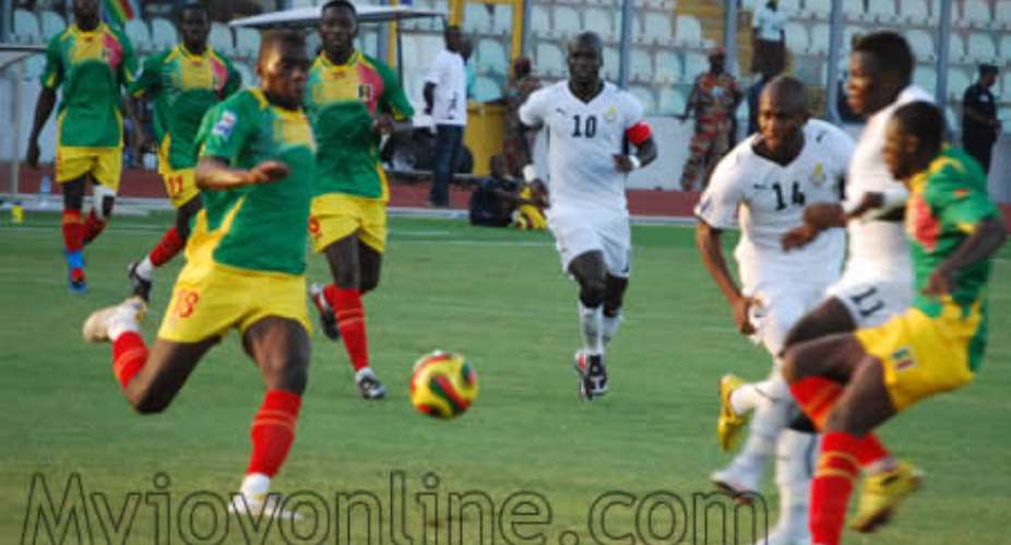Black Stars in their match against Mali