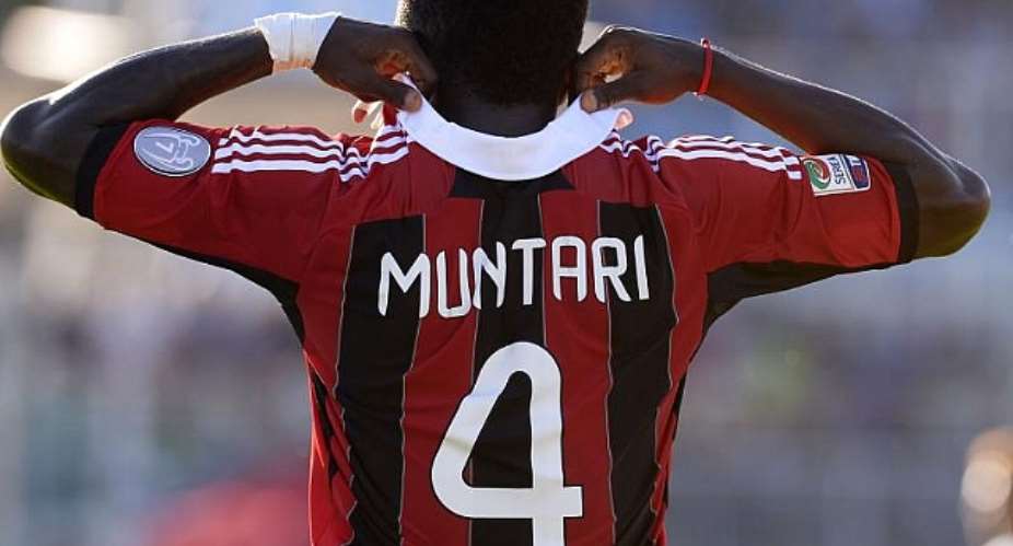 Sulley Muntari played most of the game for Milan