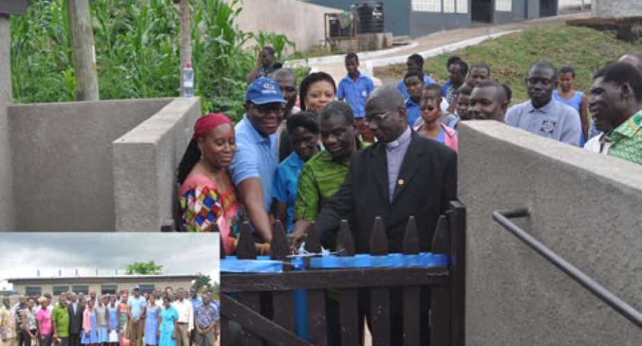 Guinness Ghana donates water, sanitation facility to Akropong School for the Blind