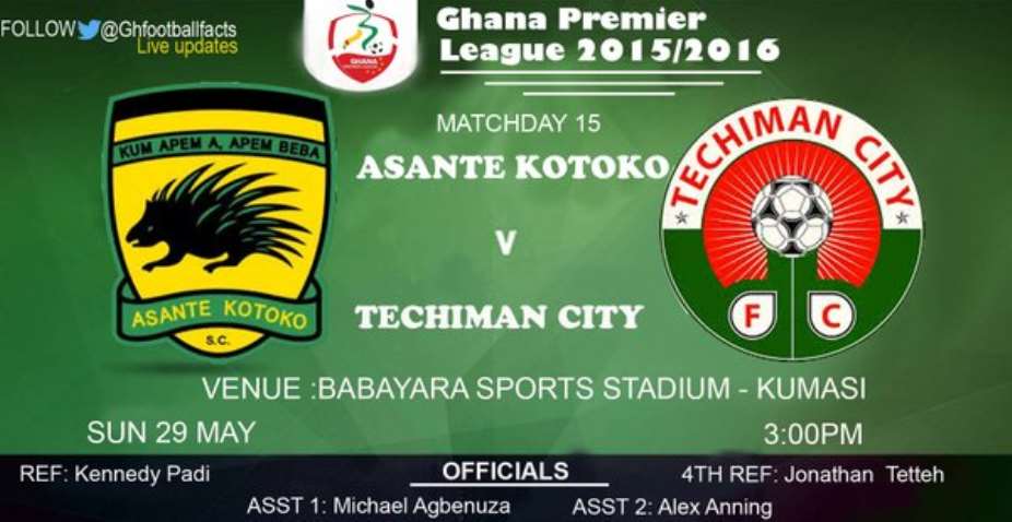 Ghana Premier League LIVE play-by-play: Asante Kotoko - Techiman City FC