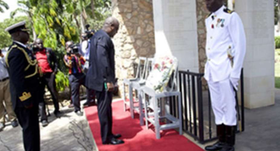 Vice President Kwesi Amissah Arthur Observes Remembrance Day