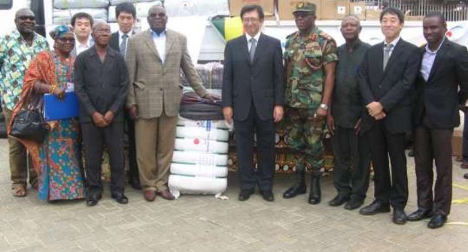 Japan donates  70,000.00 items to disaster victims