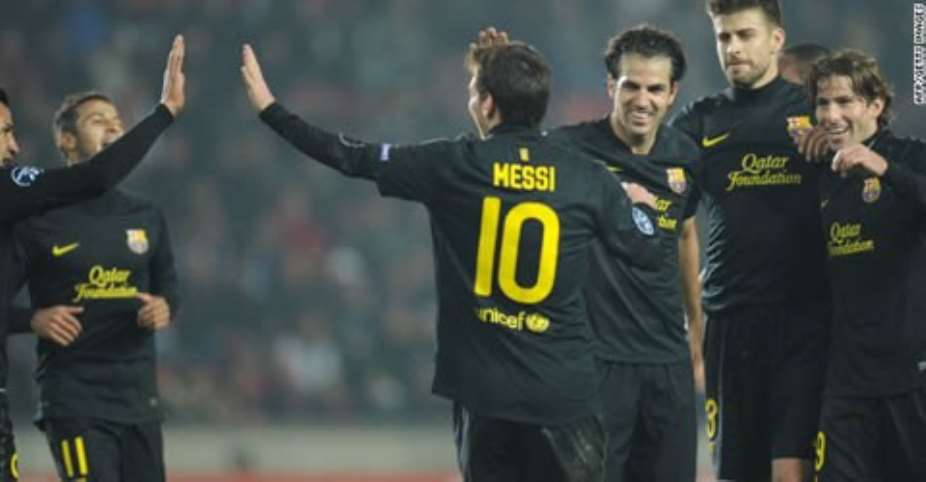 Lionel Messi beats Ronaldo to Champions League goal scoring record