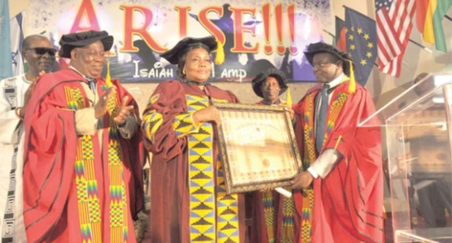 Bishop Doris Akumiah awarded a doctorate