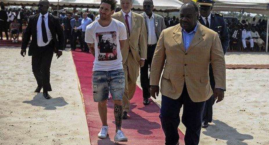 Lionel Messi in Gabon