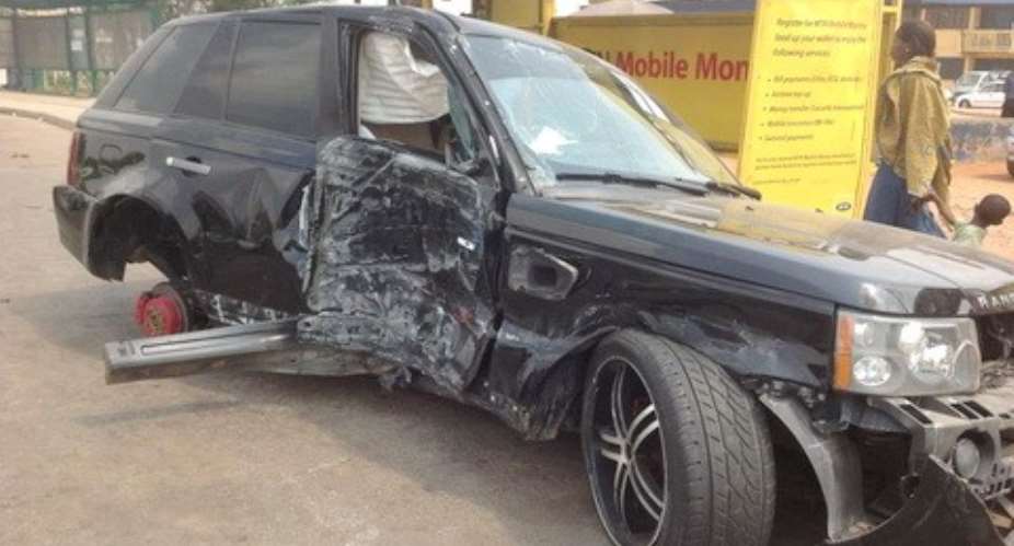 The Range Rover which was involved in the accident