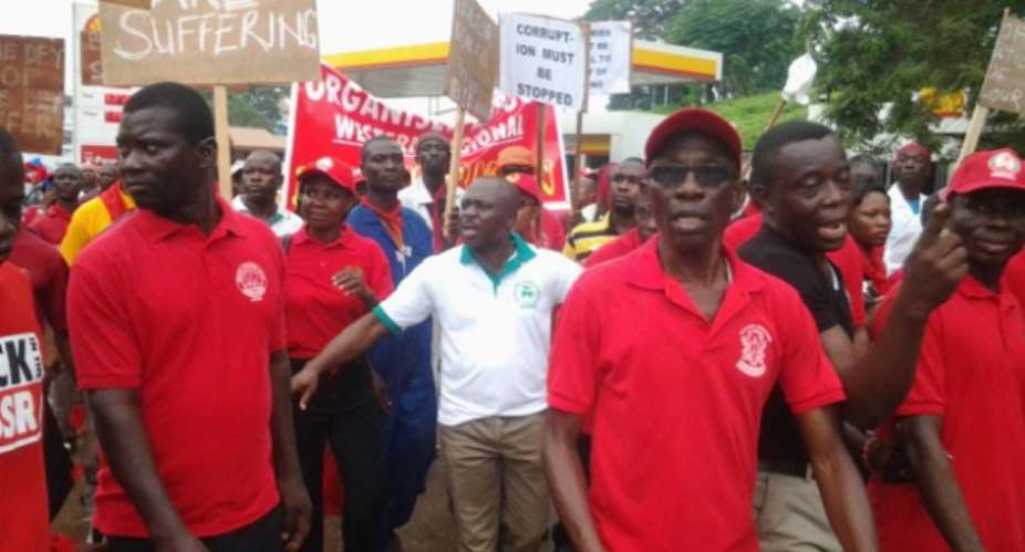 Organised Labour Mass Protest: 'Wake Up Mahama'