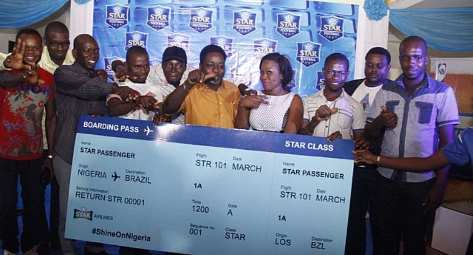Star Celebrates Lucky Winners As They Leave For Brazil
