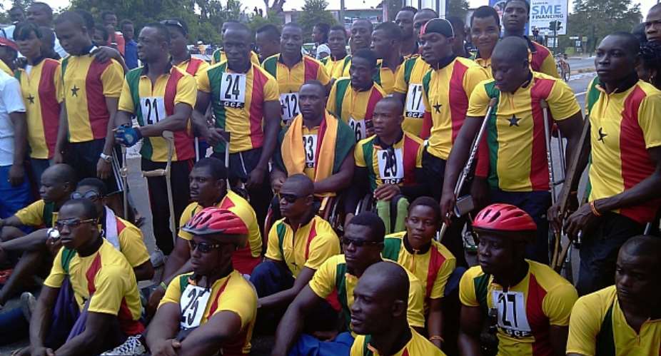 GHANAS PARALYMPIC TEAM (THE POWER RIDERS) REGISTERS THEIR PARTICIPATION IN 2012 PARALYMPICS