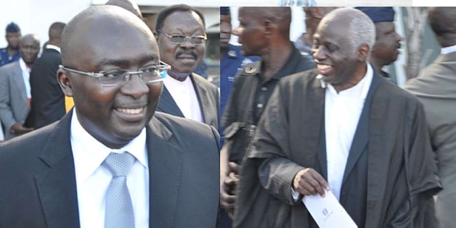 Dr Mahamudu Bawumia and Counsel for NDC Tsatsu Tsikata
