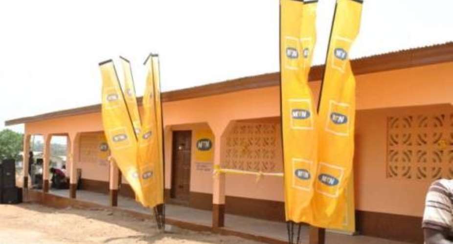 Four Classroom block built by MTN at Obeyeyie