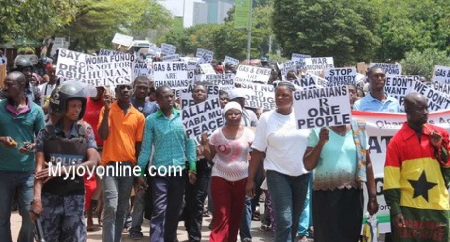 The peace marchers