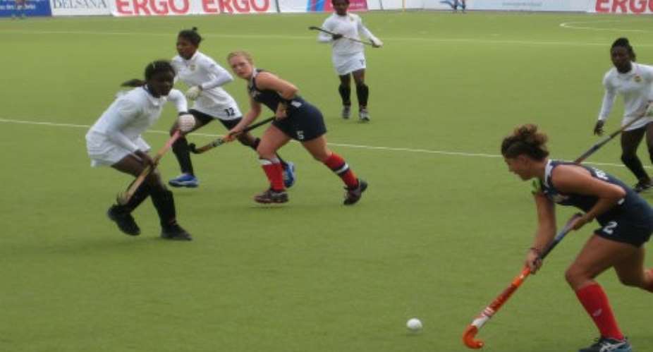 Ghana lost their last Pool A match 0:6 to USA at the Warsteiner Hockey Stadium in Monchengladbach, Germany on Tuesday