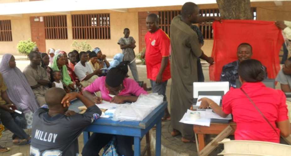 Biometric voter register exhibition starts slowly in Kumasi