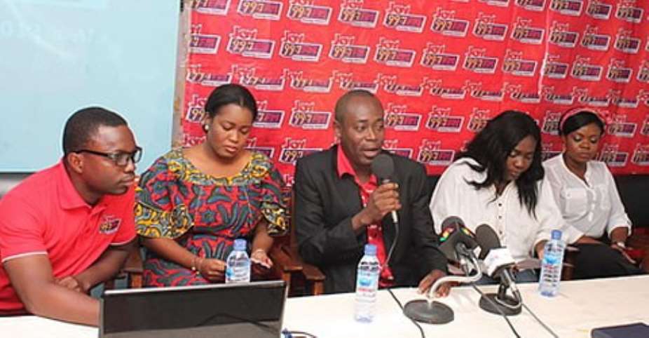 Max Fugah (middle) launched the programme Thursday