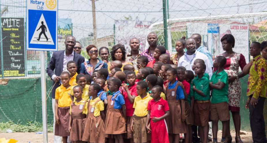 Dzorwulu Rotary commissions pedestrian crossing for Community Basic School