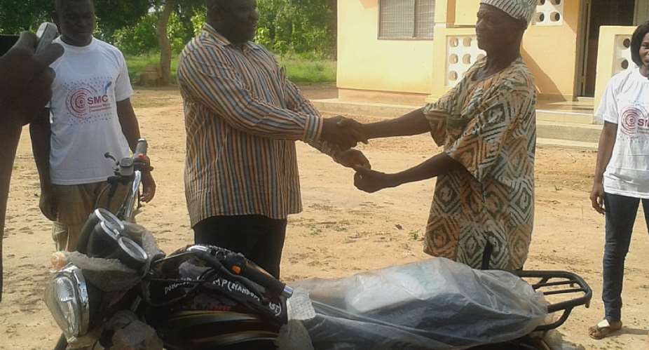 Kumbouor Supports Sone Health Center With Motorbike