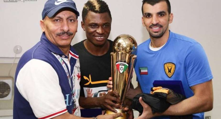Rashid Sumaila wins Emir Cup trophy with Al Qadsia