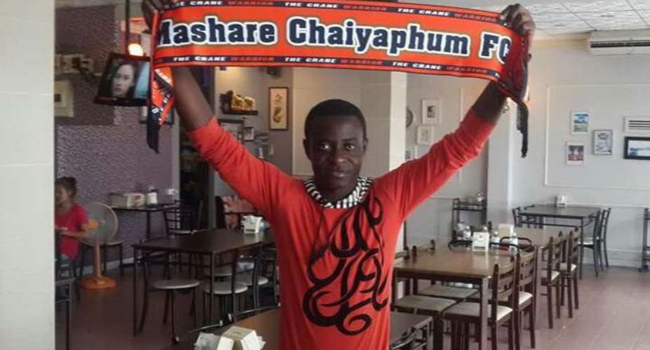 Kelvin Amponsah makes his debut for Thailand side Marshare Chaiyaphum