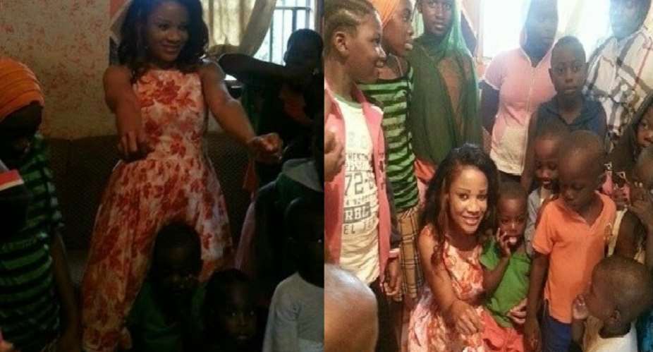 Adaeze Yobo's Mother Spends Birthday Celebration With Less Privileged Kids